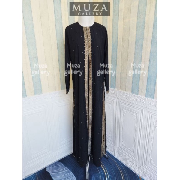 MUZA ABAYA HITAM ABAYA SYARI DUBAI STYLE