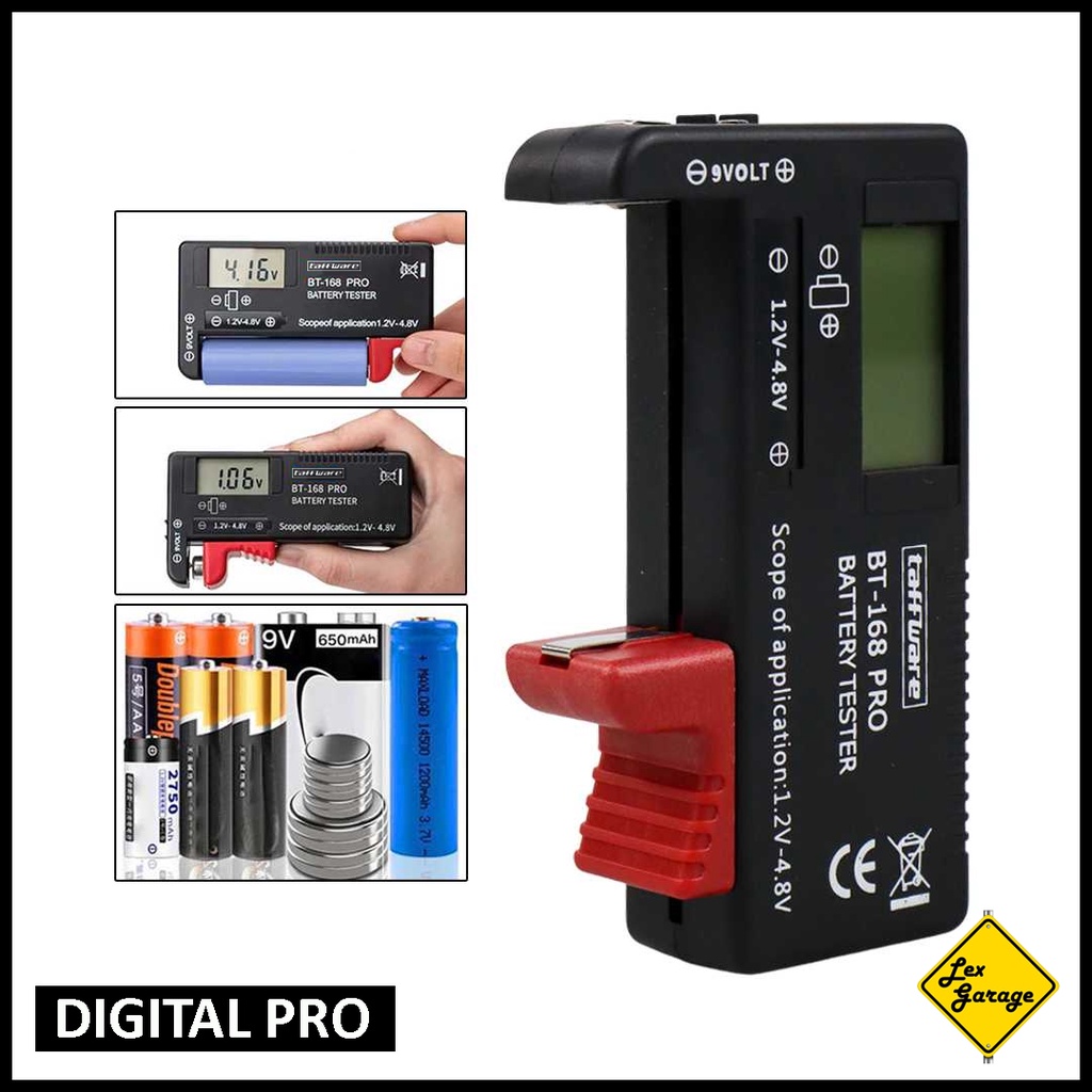 Battery Tester Alat Test Tes Cek Baterai Batre Analog Digital Pro