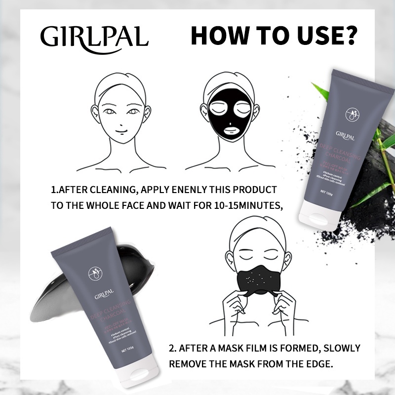 GIRLPAL Deep Cleansing Charcoal Blackhead Remover Mask