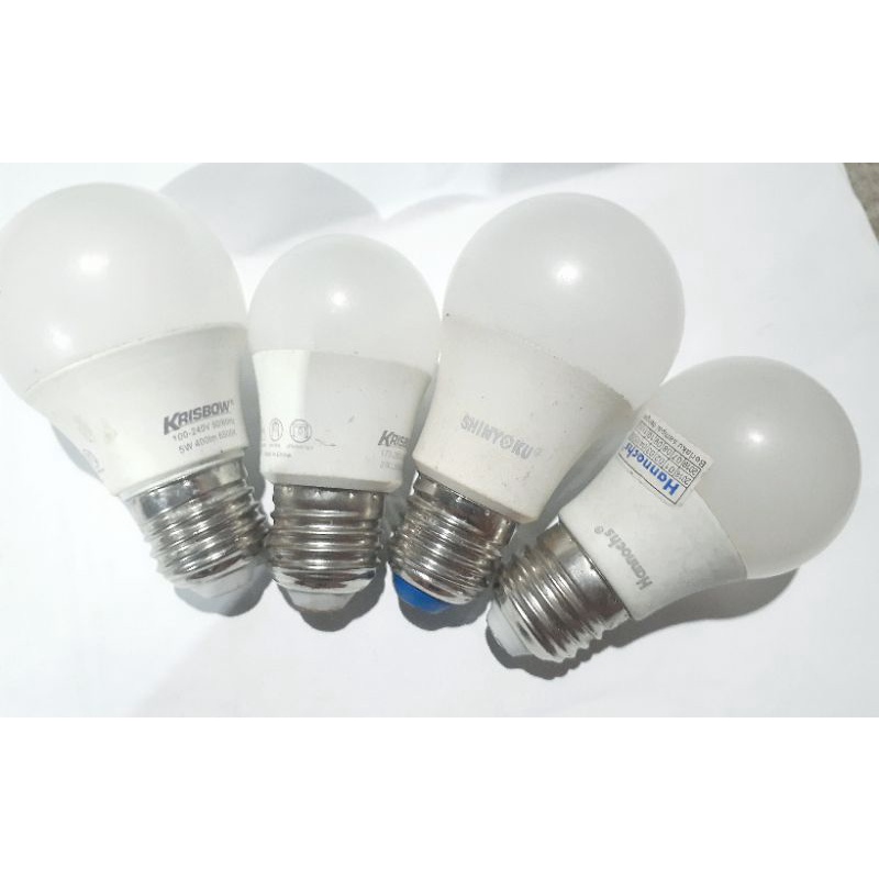 lampu led off 3/5 wat hannochs krisbow/shinyoku/panasonic/led off bahan/lampu bekas