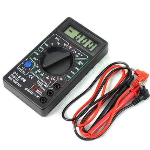 ALAT PENGUKUR LISTRIK DC DAN AC MULTIMETER AVOMETER MULTITESTER DIGITAL DT-830B 830 DT830B DT830 - Tanpa Baterai