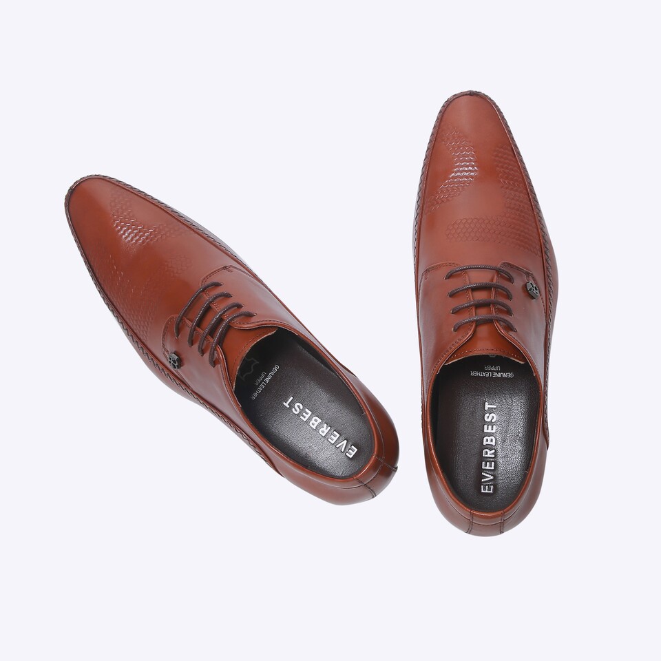 EM78 SEPATU PANTOFEL EVERBEST PRIA ORIGINAL FORMAL KULIT ASLI COKLAT