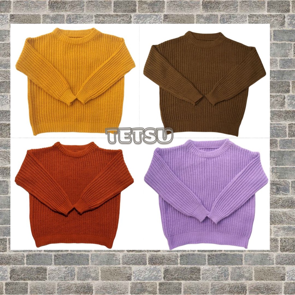 Sweater rajut anak / Baju rajut anak / Long shirt anak / LS rajut anak / Sweater rajut anak terbaru 