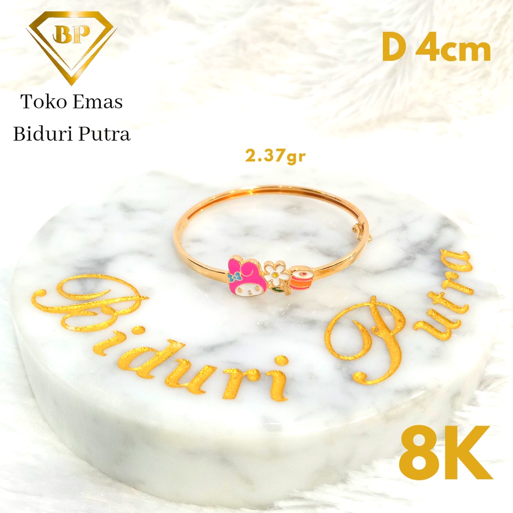 Gelang Bayi Anak Perhiasan Emas Asli Kadar 8K/375 Toko emas biduri putra