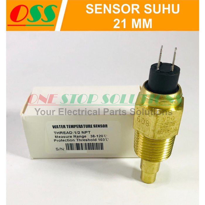 SENSOR SUHU TEMPERATUR AIR VDO DRAT 21 MM WATER TEMPERATUR SENSOR