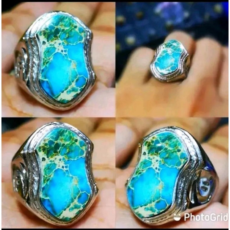 Cincin batu akik Virus Persia asli model tarompah higt quality