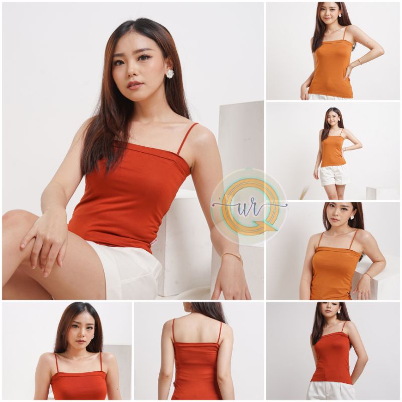 Square Top | Tanktop Miranda | Tali Spaghetti | Bahan Rayon GRade A | Square Top5669