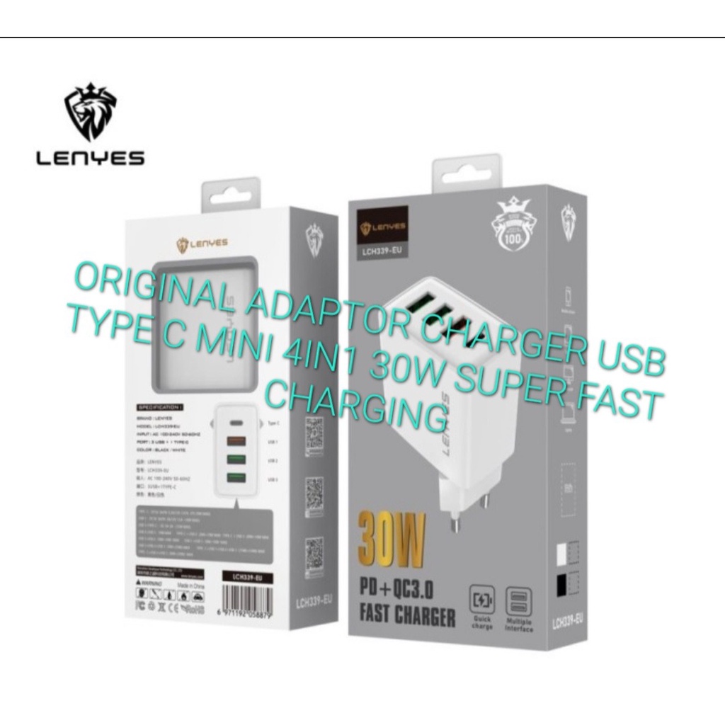 J443 ADAPTOR BATOK CHARGER 4IN1 30W USB TYPE C DAN A SUPPORT FAST CHARGING 3A CHARGER VOOC CASAN TRAVEL HANDPHONE FLASH CHARGE QUICK QUALCOM ADAPTER ADAPTIVE KABEL DATA HANDPHON QUALLCOM VOLT GADGET TC POWER SMART BISA UNTUK SEGALA JENIS HP DAN USBNYA