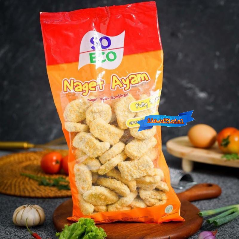 

NUGGET AYAM SO ECO / NUGGET AYAM UKURAN 1KG / NUGGET ISI BANYAK