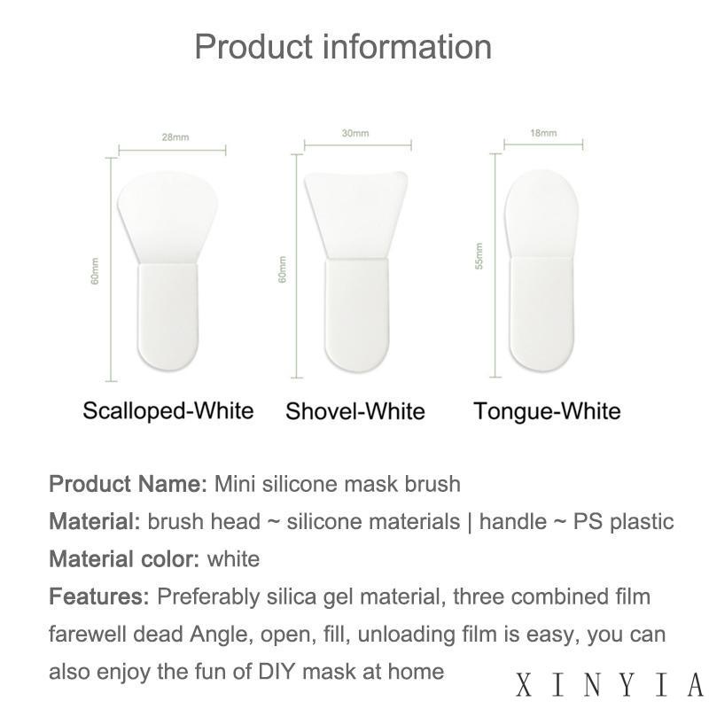 【Bayar di tempat】2023 mode baru Brush Makeup Mini Portable Bahan Silikon Untuk Masker Wajah Kuas Masker Wajah Premium Silikon Silicone Brush Face Mask