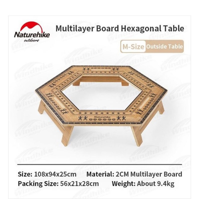 MEJA HEXAGONAL NATUREHIKE NH21JU004 [M1]
