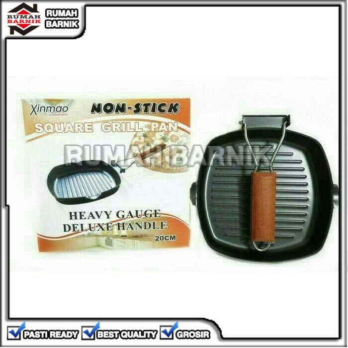 [RB] GRILL PAN 20 CM PEMANGGANG PANGGANGAN PANGGANG PANCI TEFLON DAGING BBQ BARBEQUE