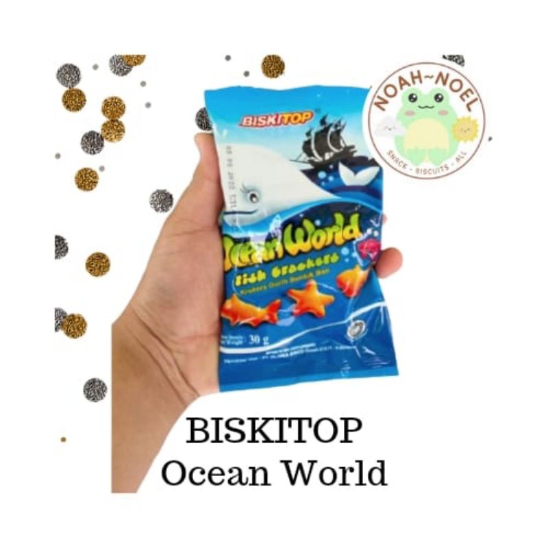 

NN - BISKITOP Ocean World 30gr Fish cracker Biskuit anak bentuk ikan enak murah