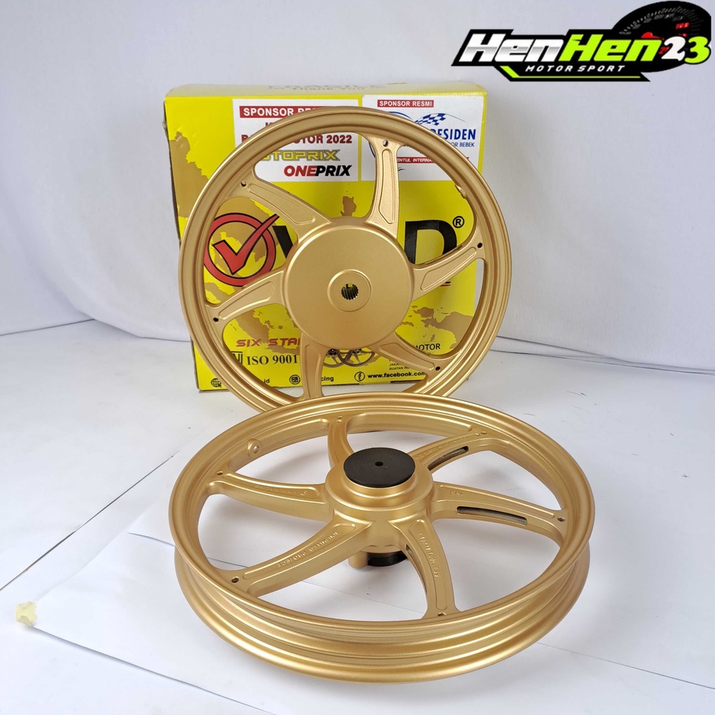 Velg Ring 14 Mio Sporty Mio Smile VND Racing SIX STAR Original