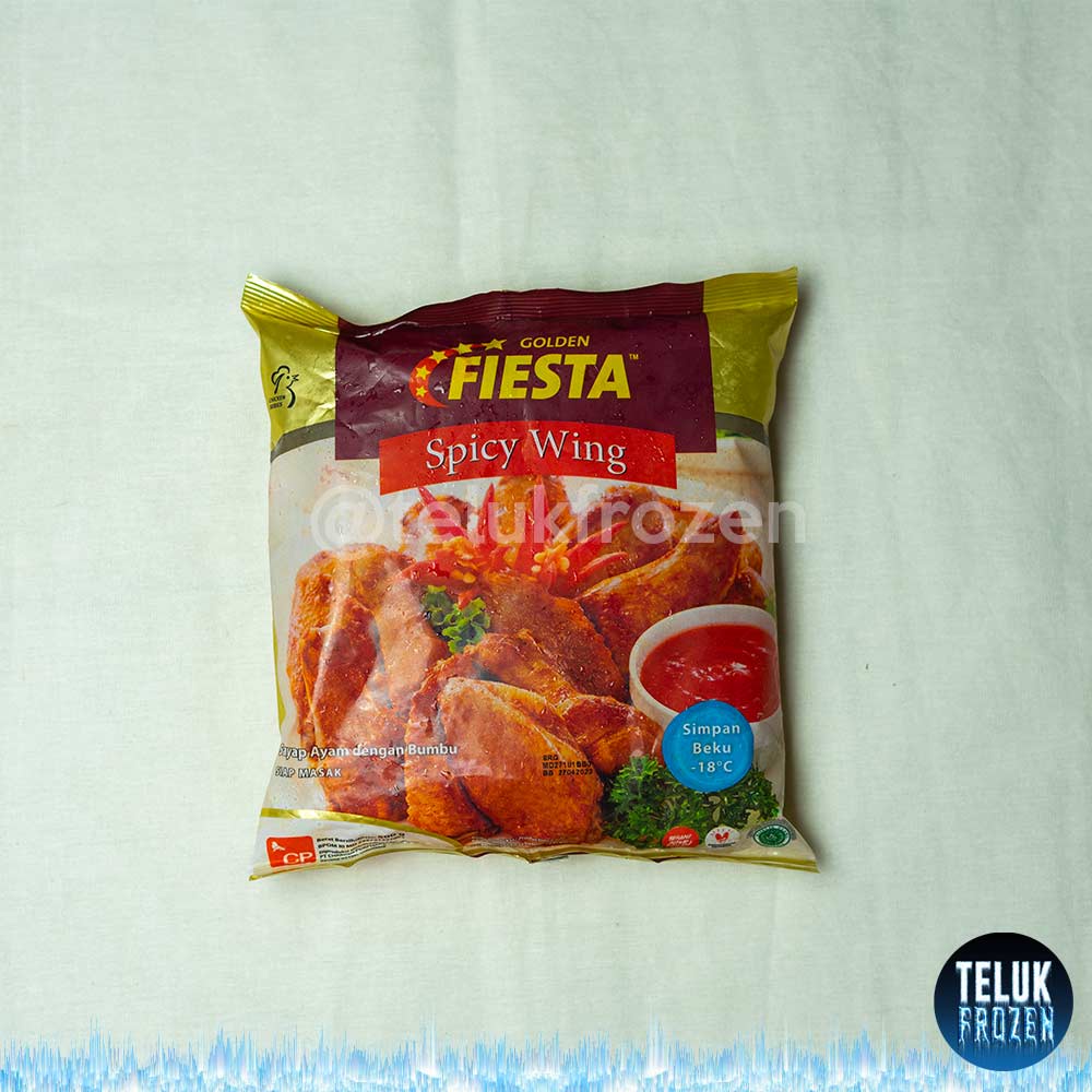 

Fiesta golden spicy wing 500gr / ayam goreng bumbu 500gram / nugget sayap