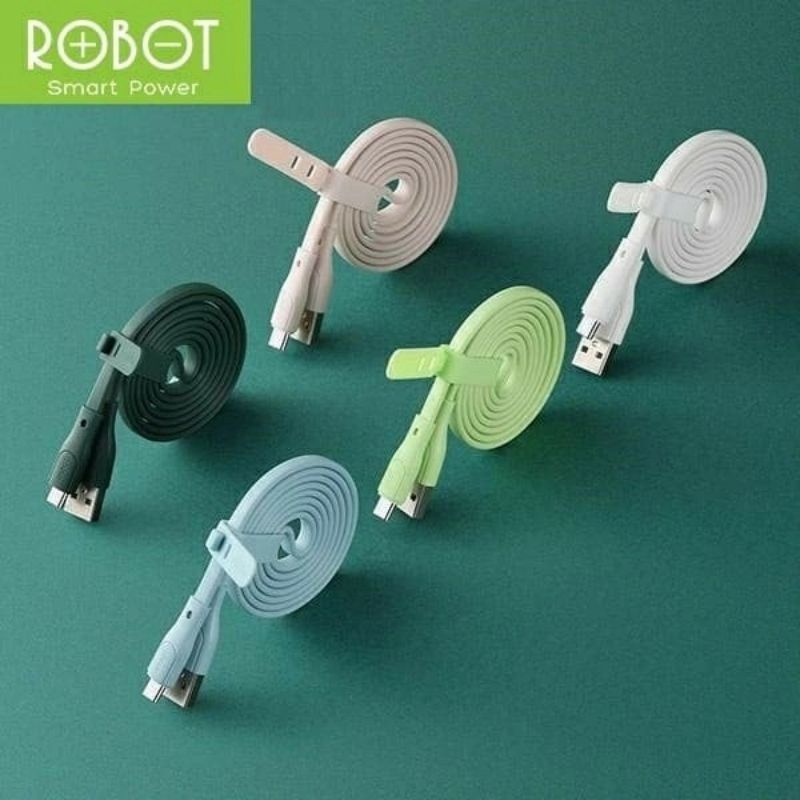 ( PER 1 PC ) KABEL DATA MICRO FAST CHARGING ROBOT RGM100 FOR ANDROID MICRO USB DATA - ECER PER 1 PCS
