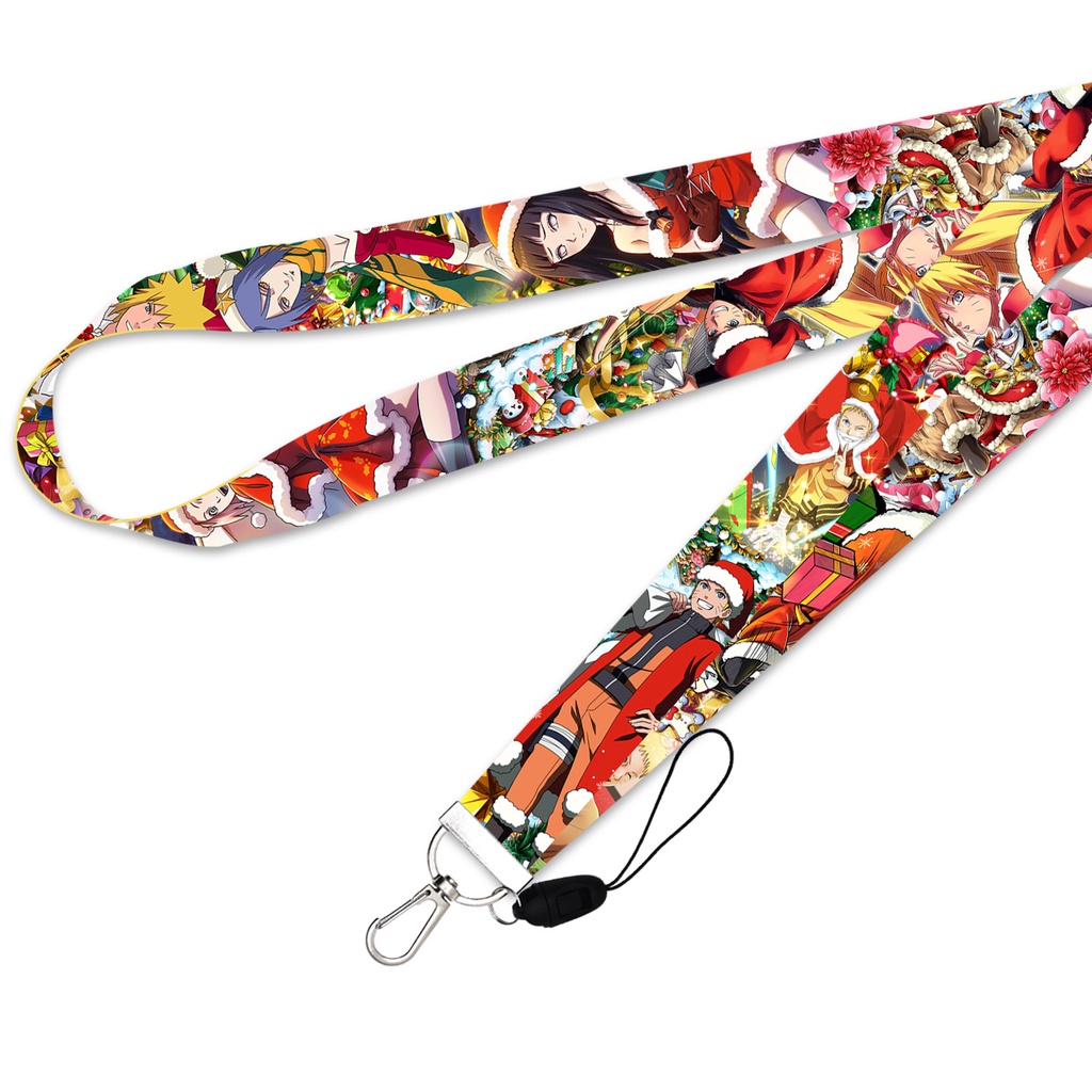 Tali lanyard Motif Naruto Sasuke Untuk Handphone