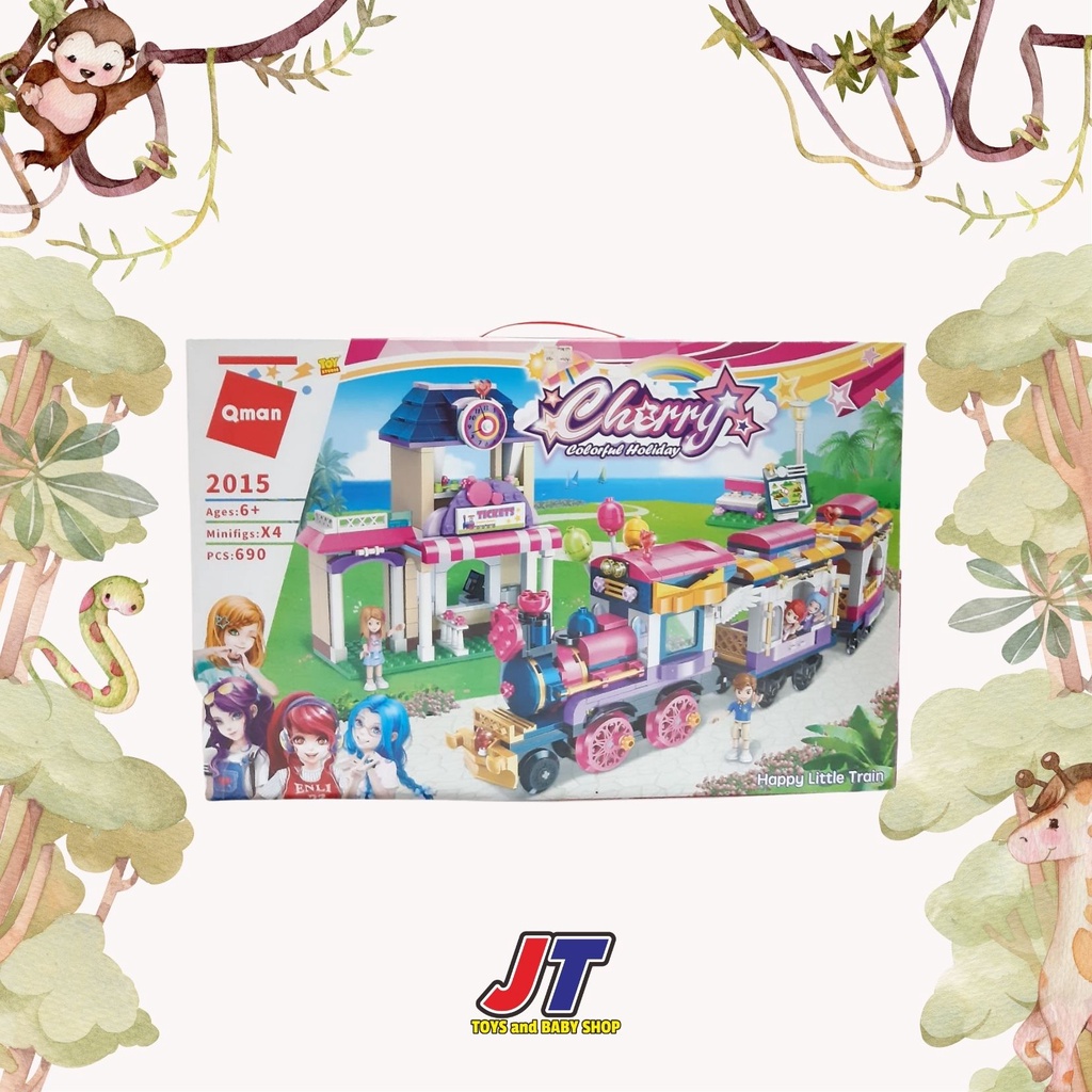 Lego Cherry Happy Little Train | Mainan Lego Anak Perempuan