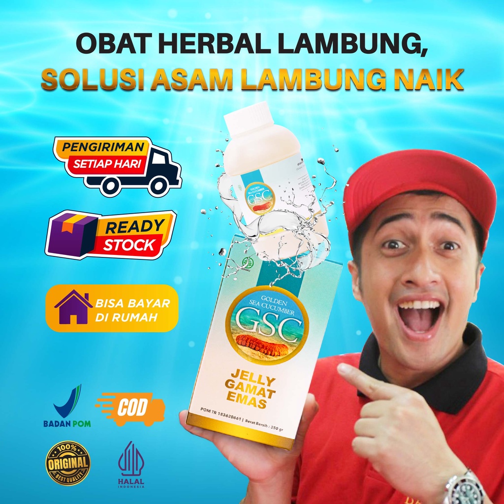 JELLY GAMAT GSC HERBAL SUPLEMEN HALAL SUDAH TERDAFTAR BPOM