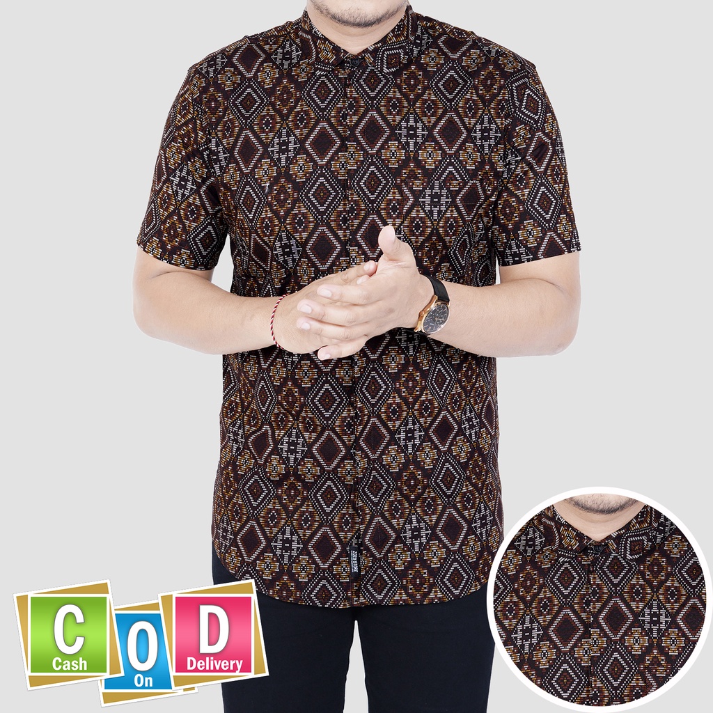 BATIK AYAH ANAK COUPLE PREMIUM DIAMOND COKELAT