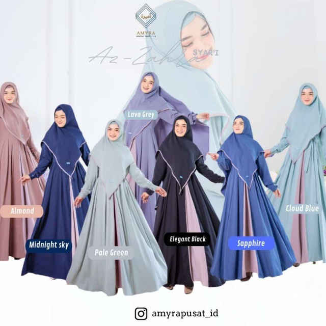 Gamis Set Khimar Azzahra Syar'i by Amira