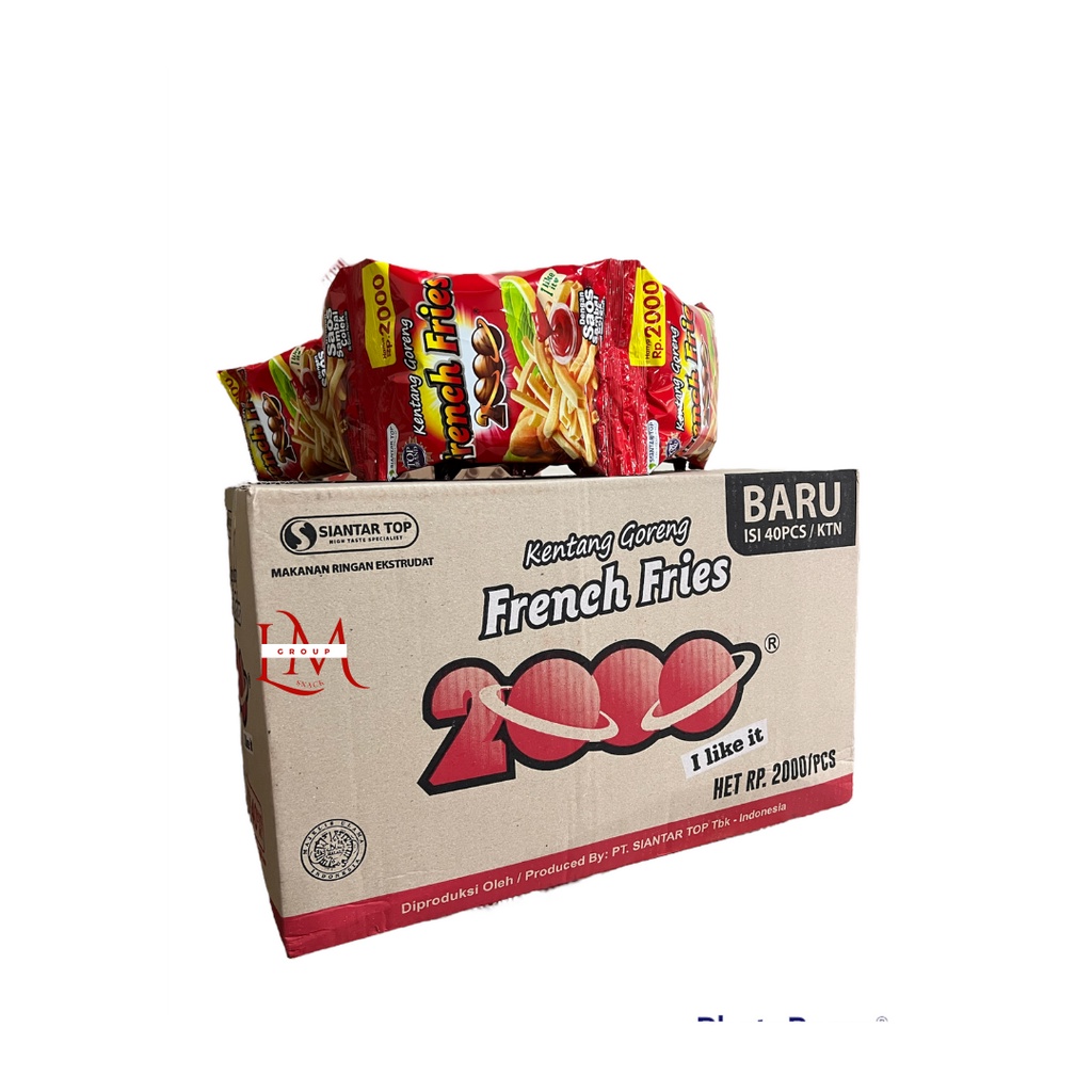 

[1 DUS] French Fries 2000 Besar Stik Kentang Isi 4 Pack @10 pcs