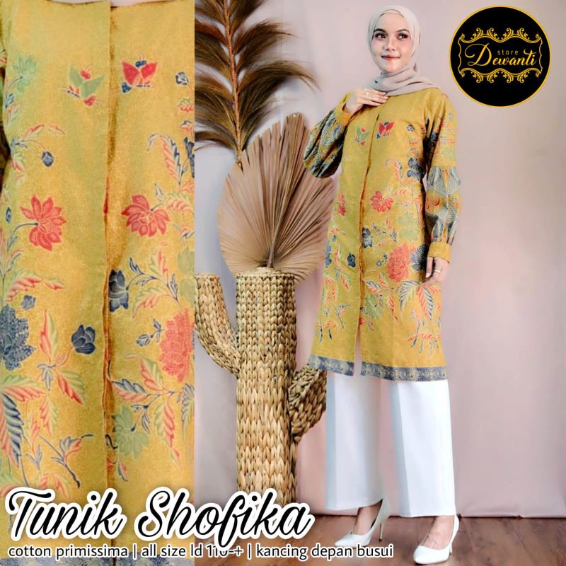 tunik shofika batik solo drrss bati tunik batik