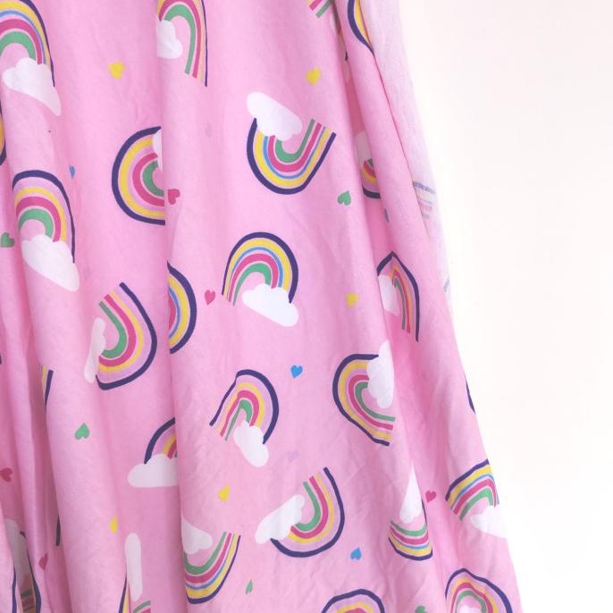 Bahan kain kaos katun meteran semangka