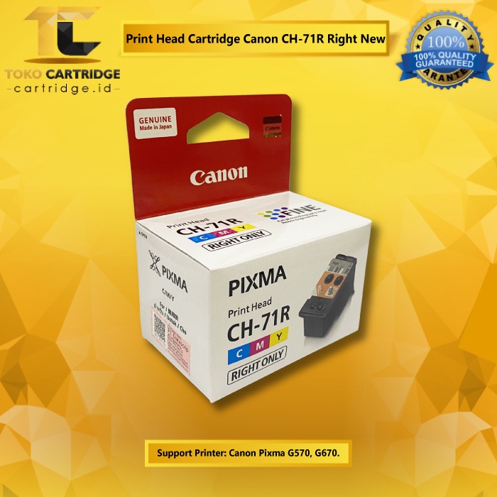 Head Cartridge CH 71L CH71L CH-71L Lieft CH 71R CH71R CH-71R Right Printer G570 G670 Original