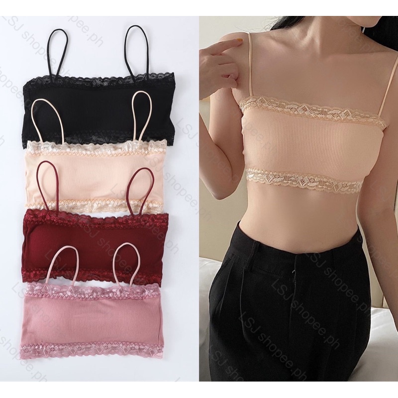 Bra Wanita Tali Renda Model Crop Bra Pakaian Dalam Wanita Import Tmall88