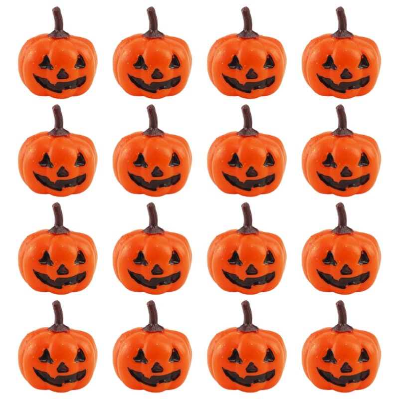 16pcs Labu Buatan Bahan Busa Untuk Dekorasi Pesta Halloween