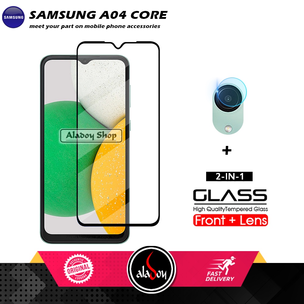 PAKET Tempered Glass Layar Samsung A04 Core 2022 Free Tempered Glass Camera