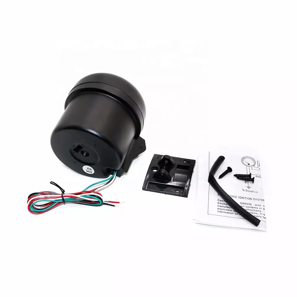 Tachometer 0-8000 rpm gauge 3 3/4&quot; Black color with inter shift light Blue Led Car meter Racing meter