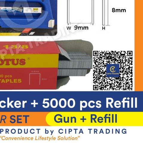 

stapler - Joyko - Gun Tacker GT-700 + Staples 13/8 Lotus - standard