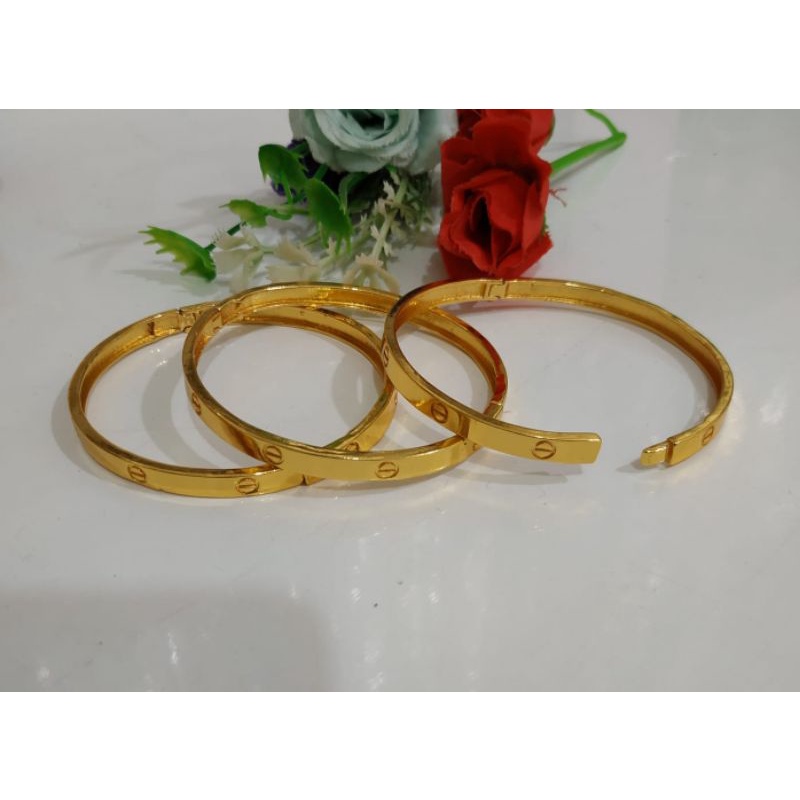 GELANG KARTIL DEWASA BUKA SAMPING TITANIUM FASHION