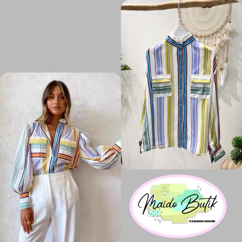 TOP GARIS IMPORT PREMIUM // KEMEJA IMPORT BKK // TOP IMPORT PREMIUM BKK // ATASAN IMPORT KOREA