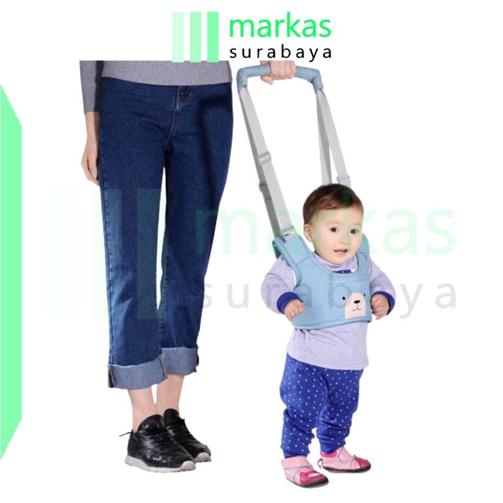 MARKAS HL0241 Alat Bantu Belajar Jalan Bayi Model Rompi Motif Beruang Baby Walking Asistant + Sabuk Pengaman