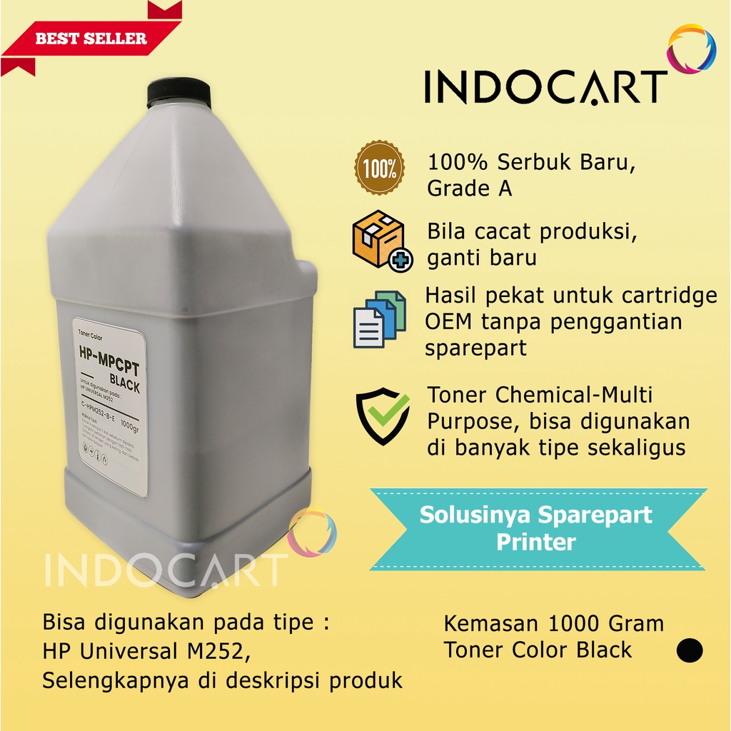 Serbuk Toner Warna MPCPT-HP Universal M252-1kg