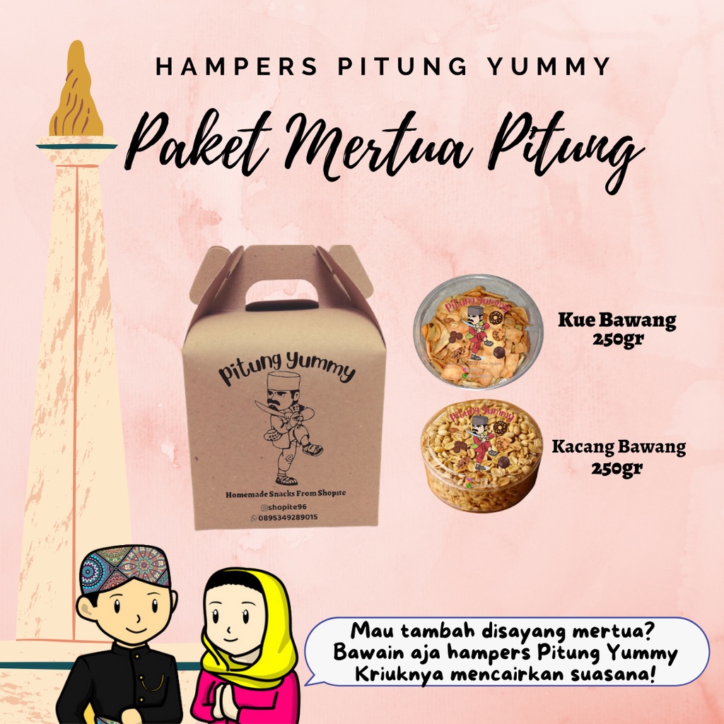 

Hampers Pitung Yummy - Paket Mertua Oleh - Oleh Kue Kering Bingkisan Parcel Free Box