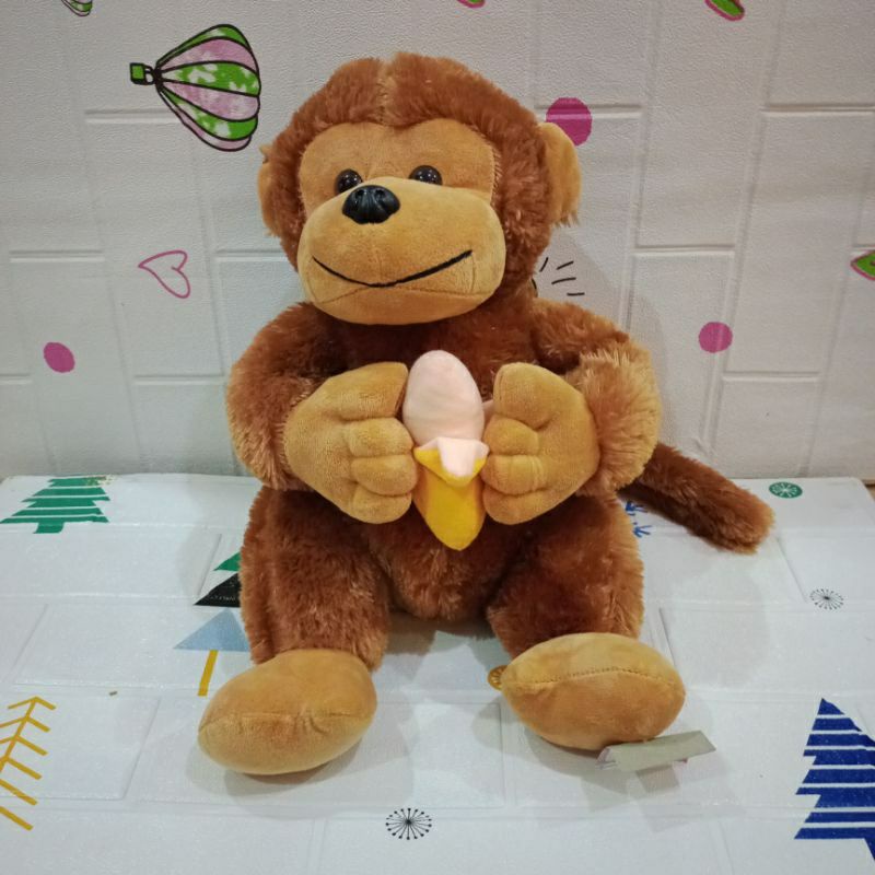 Boneka Monyet Monkey Plush Doll Boneka anak Boneka lucu boneka imut kado boneka kado ulang tahun kado anak hadiah boneka hadiah ulang tahun hadiah anak