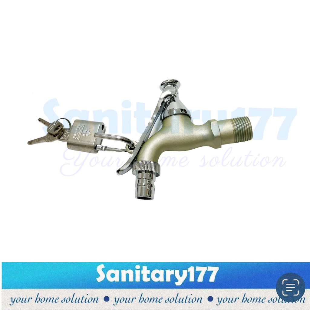 Paket kran taman gembok ONDA- keran air kunci onda keran air tembok garden faucet bundling set keran lock /