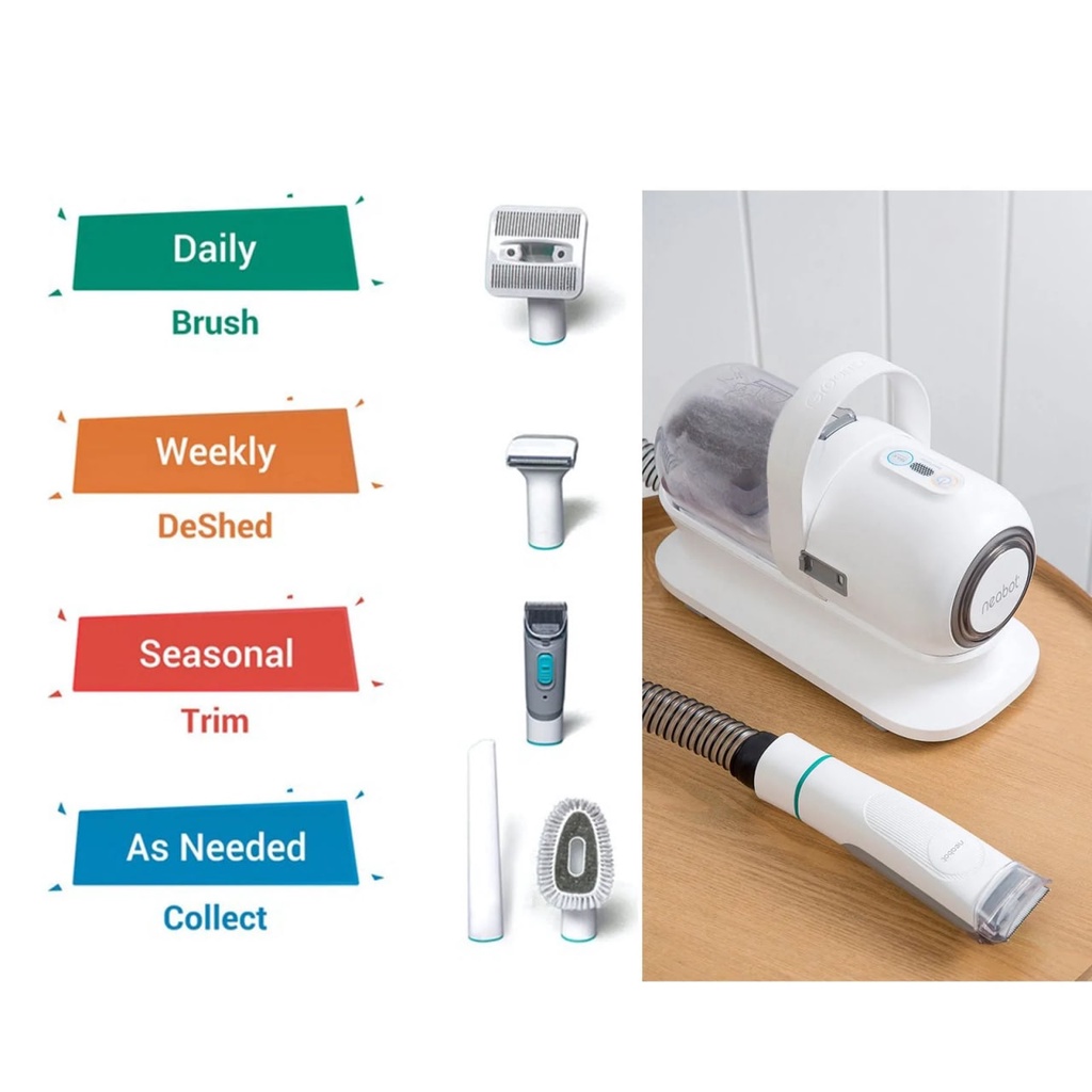 Neakasa by neabot P1 Pro Pet vacuum &amp; gromming kit / Alat Gromming Bulu Hewan - Garansi Resmi