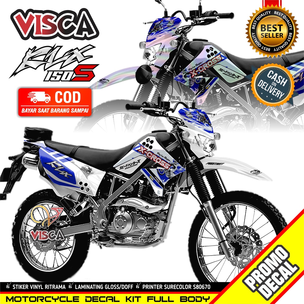 Stiker Klx 150 S Decal Klx Stiker Klx Decal Klx Hologram decal klx s 150 lama Decal Klx 150 S Fullbo