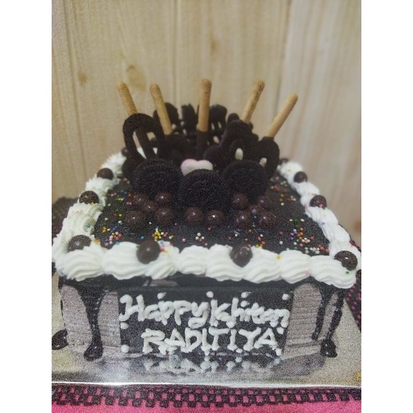 

Tart ultah ukuran 16 cm