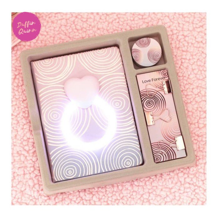 

Notebook buku tulis agenda diary Lampu heart NB06