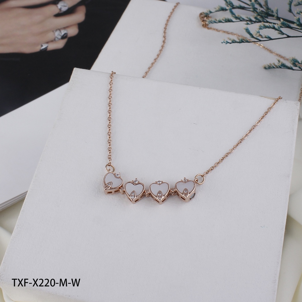 Kalung Titanium Permata Terbaru Perhiasan Fashion 220