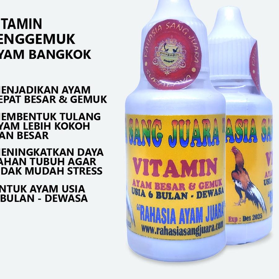 Flash Saleハ PENGGEMUK AYAM BANGKOK OBAT PENGGEMUK AYAM CEPAT BESAR DAN GEMUK UMUR 6 BULAN SAMPAI DEW