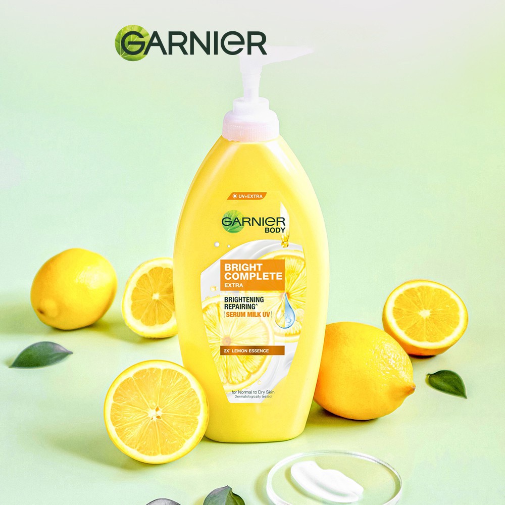 GARNIER Bright Complete White Body Serum Milk UV Lotion 400mL