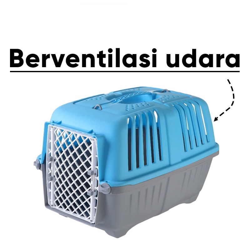 Pet Cargo Kandang Kucing Pet Carrier Kucing Anjing Kennel Box Tas Kandang Travel Hewan Peliharaan