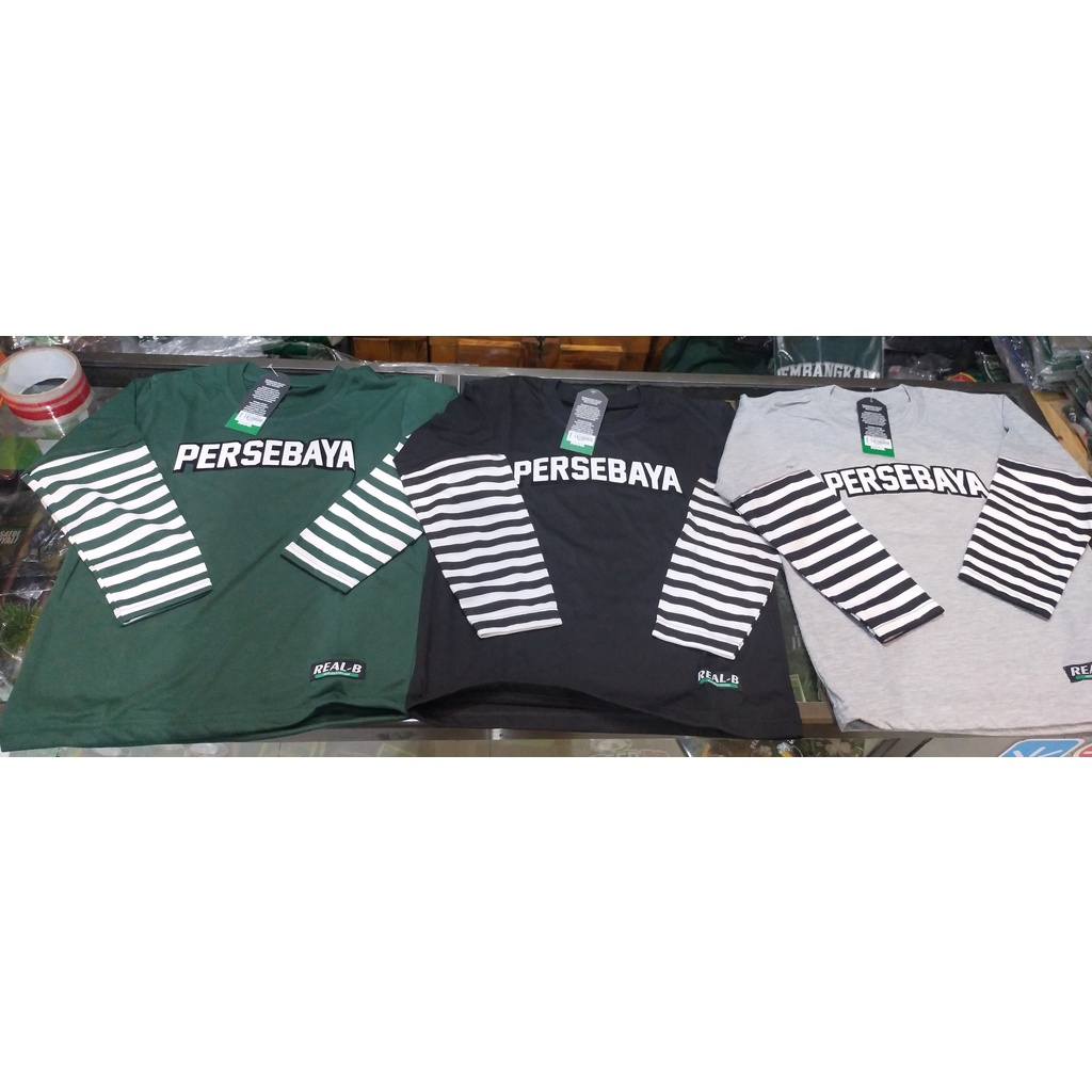 Kaos Anak Persebaya Strip Panjang